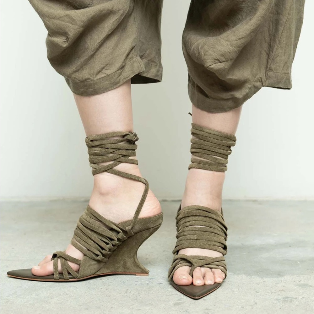 Nicholas k VIK WEDGE SUEDE
SKU: A-221A DUNE 39 - Picture 7 of 8